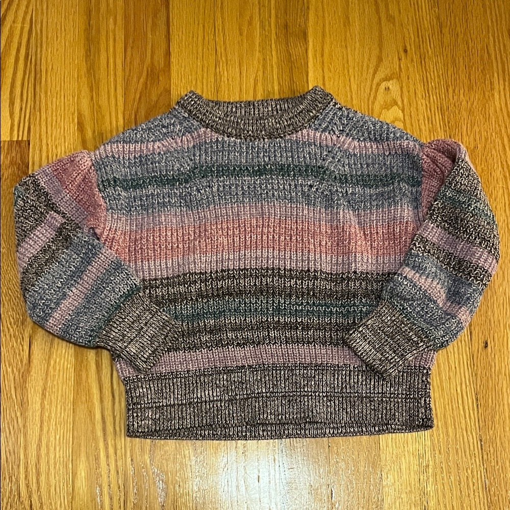 Girls multi-color sweater, size S